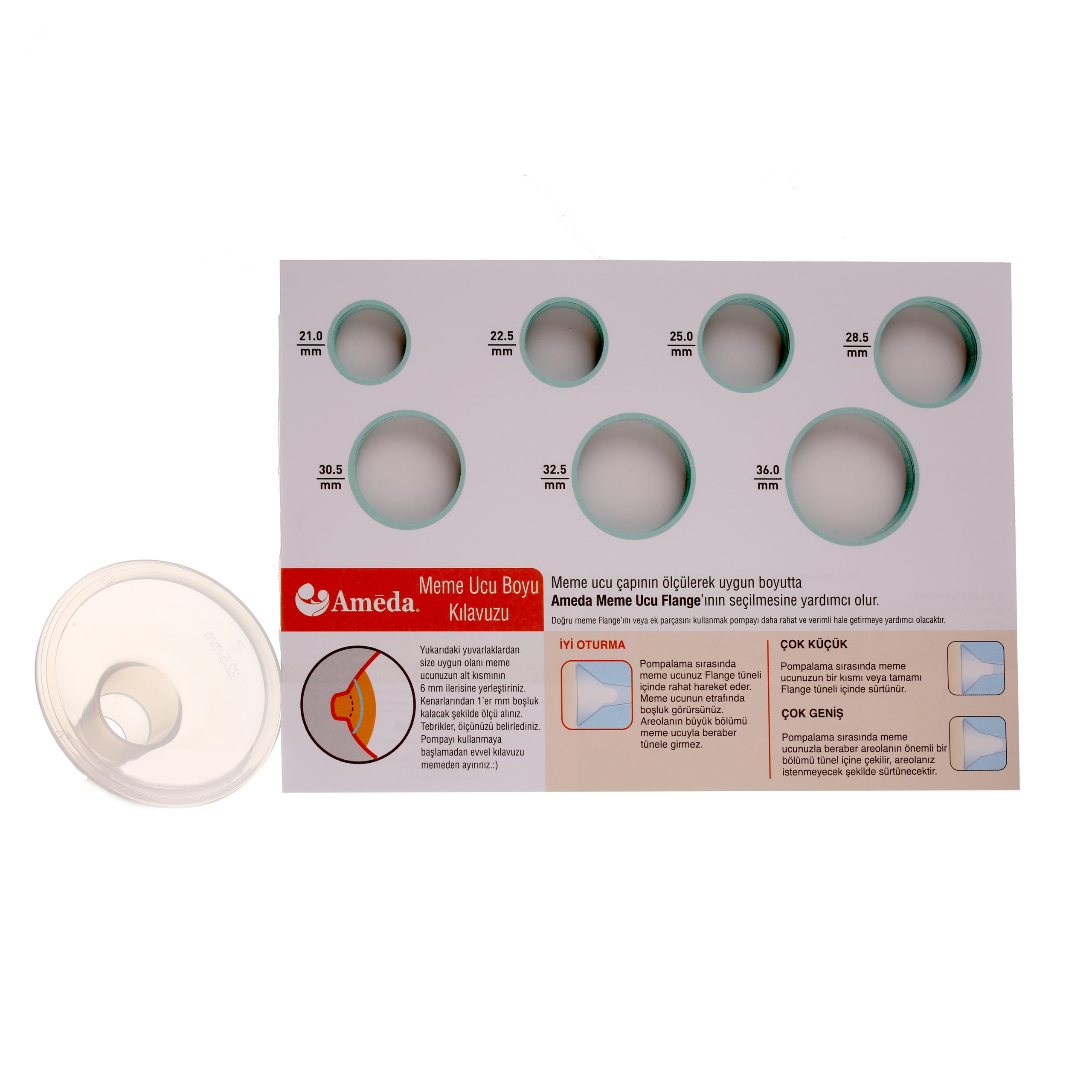 AMEDA MİLK’NMOM 22,5 MM 28,5 MM FLANGE- BULK 2.RESİM
